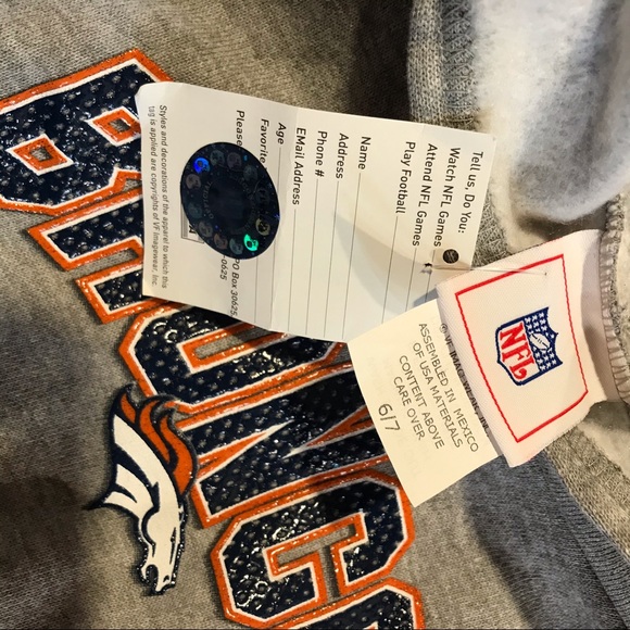 Denver Broncos Youth Hoodie Sweatshirt NFL Small - Picture 5 of 6